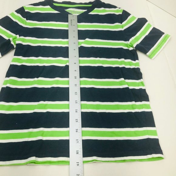 Urban Pipeline Boy's Size Medium Pull Over Short Sleeve Shirt Blue, Green Stripe - Picture 8 of 9